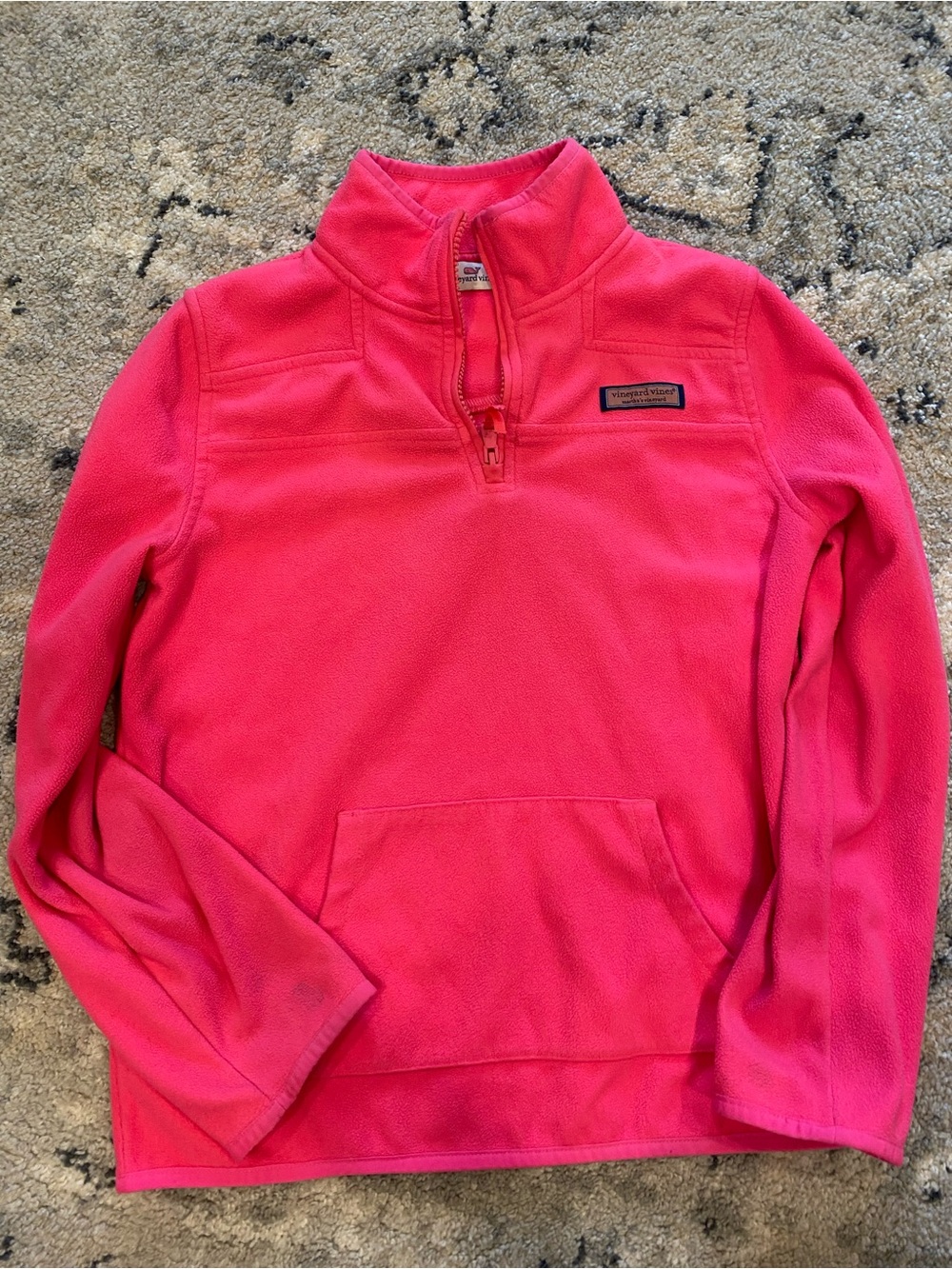 Vineyard Vines Hot Pink Fleece Pullover